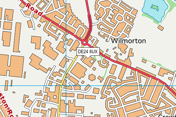 DE24 8UX map - OS VectorMap District (Ordnance Survey)