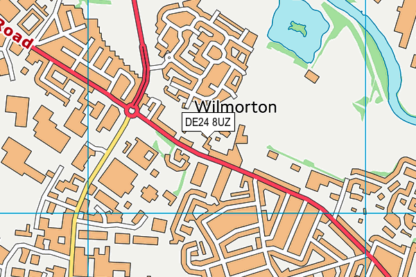 DE24 8UZ map - OS VectorMap District (Ordnance Survey)