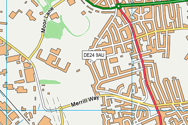 Rolls-royce Sports Ground map (DE24 9AU) - OS VectorMap District (Ordnance Survey)