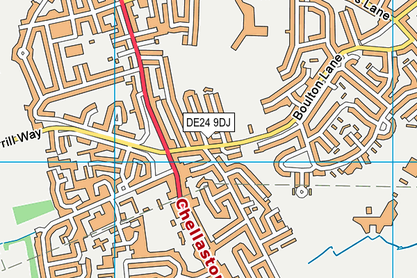 DE24 9DJ map - OS VectorMap District (Ordnance Survey)