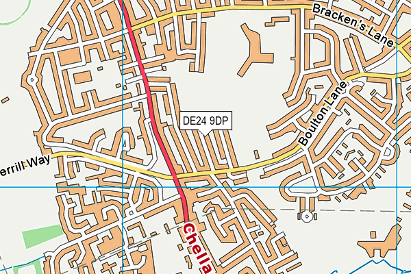 DE24 9DP map - OS VectorMap District (Ordnance Survey)