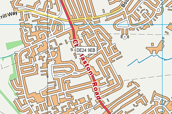 DE24 9EB map - OS VectorMap District (Ordnance Survey)