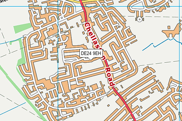 DE24 9EH map - OS VectorMap District (Ordnance Survey)