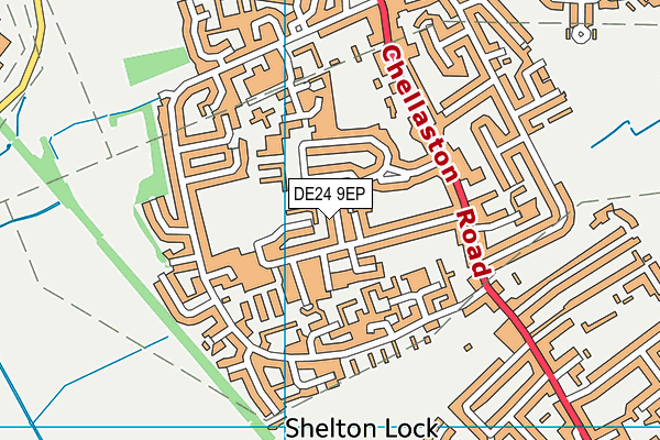 DE24 9EP map - OS VectorMap District (Ordnance Survey)