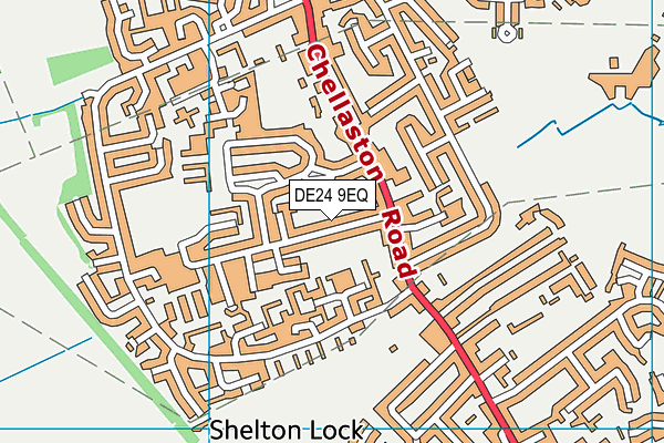 DE24 9EQ map - OS VectorMap District (Ordnance Survey)