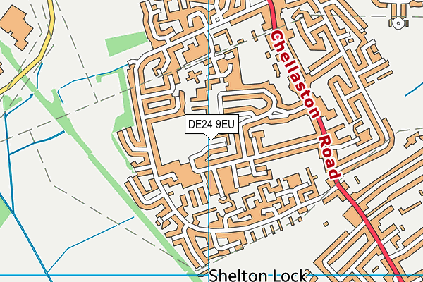 DE24 9EU map - OS VectorMap District (Ordnance Survey)