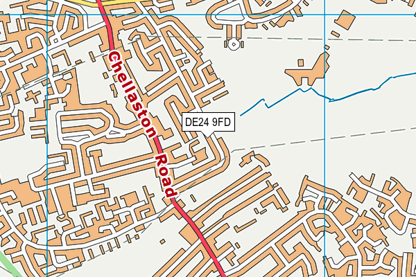 Hippo Park map (DE24 9FD) - OS VectorMap District (Ordnance Survey)
