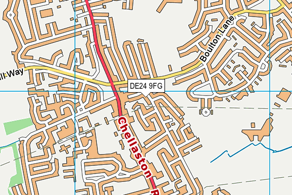 DE24 9FG map - OS VectorMap District (Ordnance Survey)