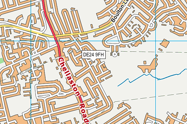 DE24 9FH map - OS VectorMap District (Ordnance Survey)