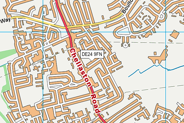 DE24 9FN map - OS VectorMap District (Ordnance Survey)