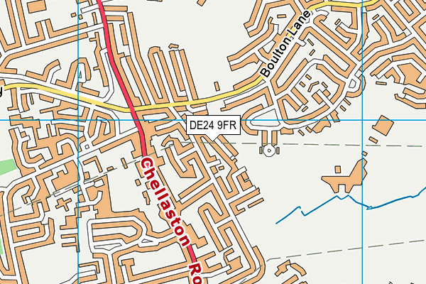 DE24 9FR map - OS VectorMap District (Ordnance Survey)