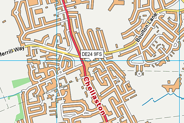 DE24 9FS map - OS VectorMap District (Ordnance Survey)