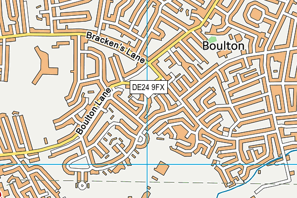 DE24 9FX map - OS VectorMap District (Ordnance Survey)