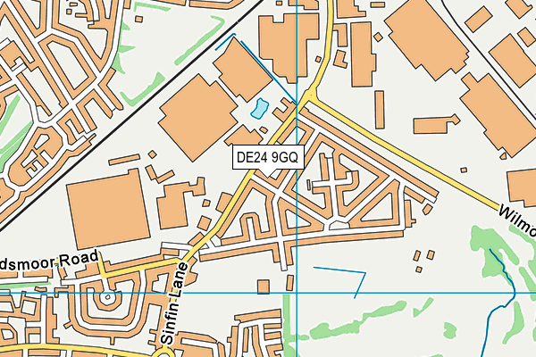 DE24 9GQ map - OS VectorMap District (Ordnance Survey)