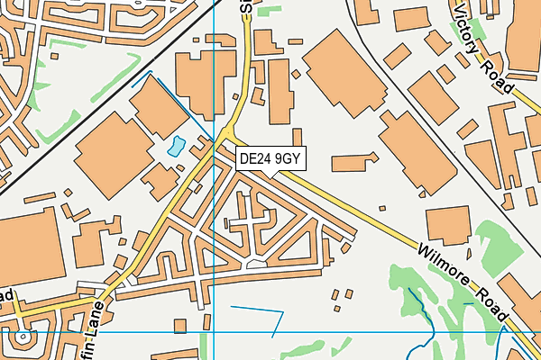 DE24 9GY map - OS VectorMap District (Ordnance Survey)
