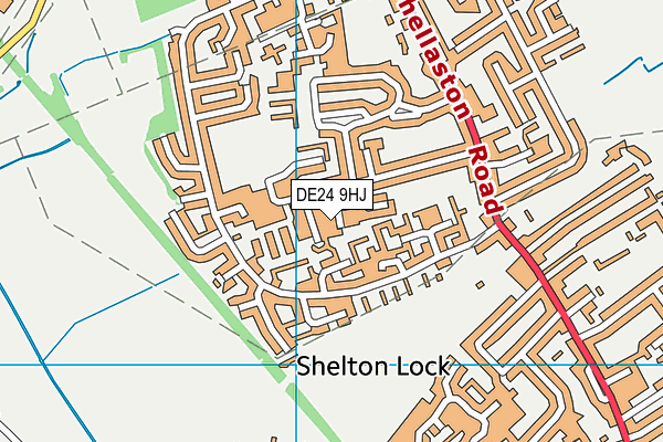 DE24 9HJ map - OS VectorMap District (Ordnance Survey)
