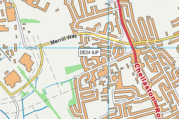 DE24 9JP map - OS VectorMap District (Ordnance Survey)