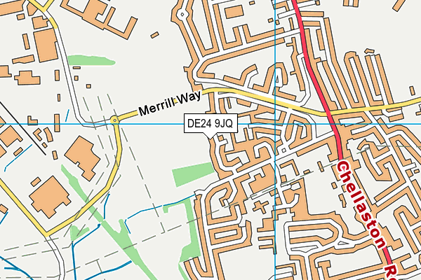 DE24 9JQ map - OS VectorMap District (Ordnance Survey)