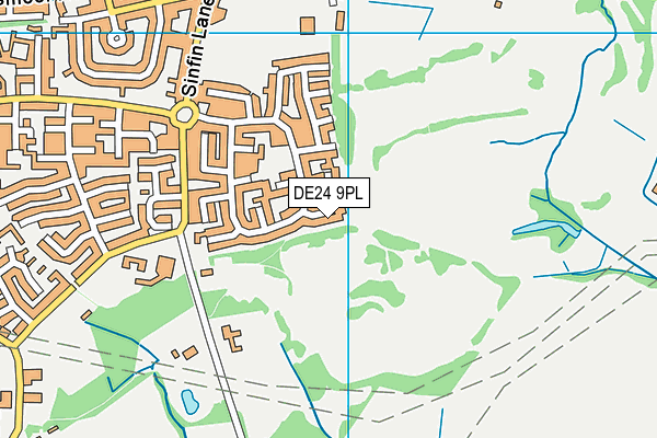 DE24 9PL map - OS VectorMap District (Ordnance Survey)