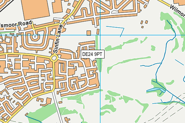 DE24 9PT map - OS VectorMap District (Ordnance Survey)