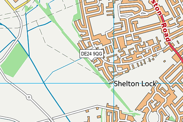 DE24 9QG map - OS VectorMap District (Ordnance Survey)