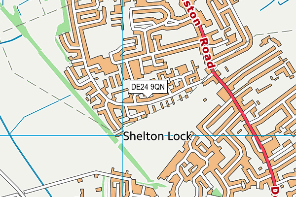 DE24 9QN map - OS VectorMap District (Ordnance Survey)