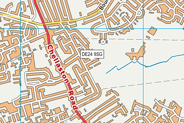 DE24 9SG map - OS VectorMap District (Ordnance Survey)
