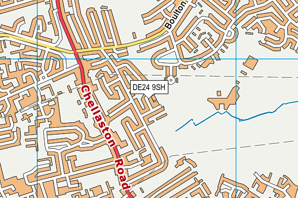 DE24 9SH map - OS VectorMap District (Ordnance Survey)