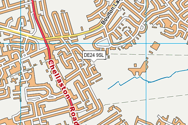 DE24 9SL map - OS VectorMap District (Ordnance Survey)