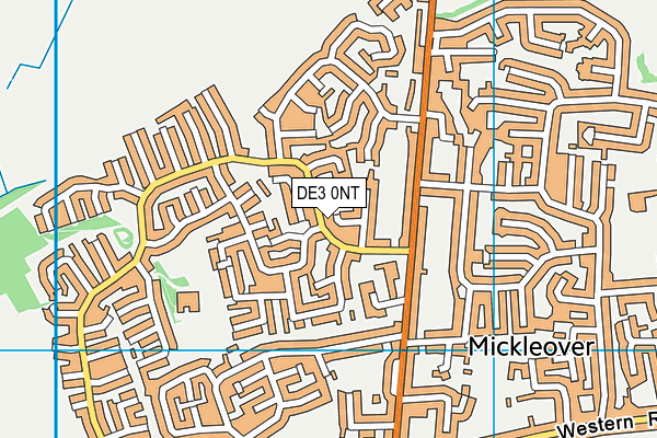 DE3 0NT map - OS VectorMap District (Ordnance Survey)