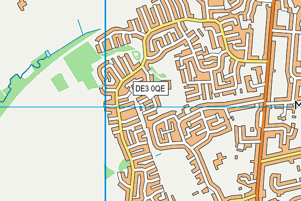 Silverhill Primary School map (DE3 0QE) - OS VectorMap District (Ordnance Survey)