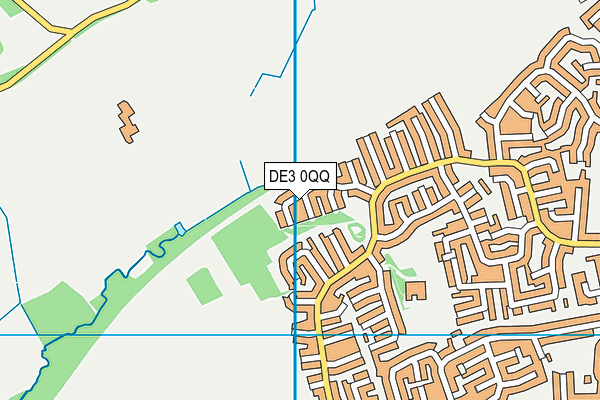 DE3 0QQ map - OS VectorMap District (Ordnance Survey)