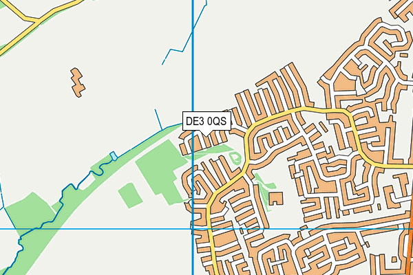 DE3 0QS map - OS VectorMap District (Ordnance Survey)