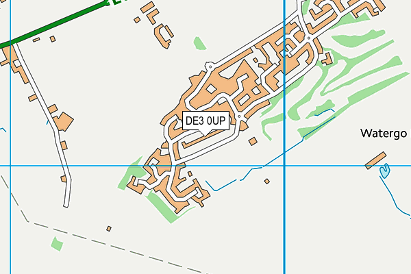 DE3 0UP map - OS VectorMap District (Ordnance Survey)