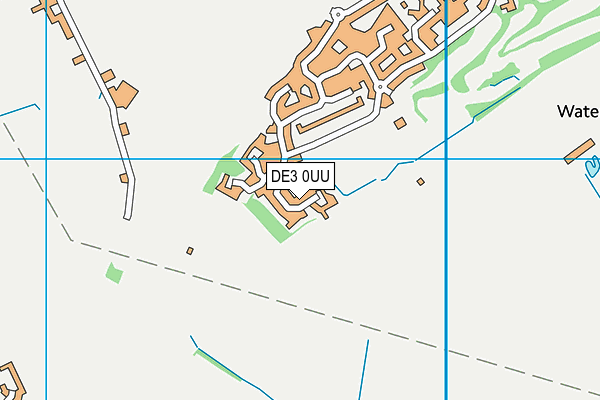 DE3 0UU map - OS VectorMap District (Ordnance Survey)