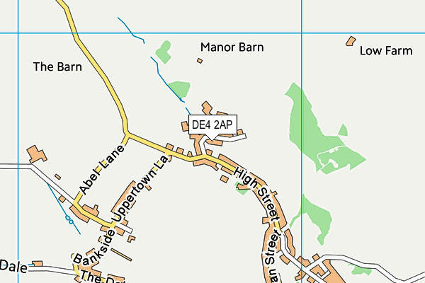 DE4 2AP map - OS VectorMap District (Ordnance Survey)