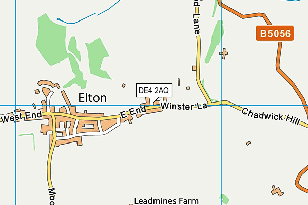 Elton Jubilee Field map (DE4 2AQ) - OS VectorMap District (Ordnance Survey)
