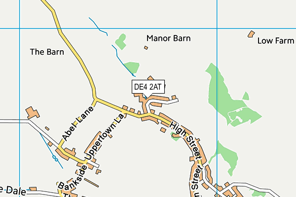 DE4 2AT map - OS VectorMap District (Ordnance Survey)