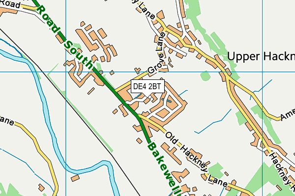 DE4 2BT map - OS VectorMap District (Ordnance Survey)