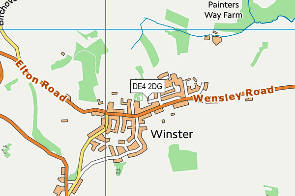 DE4 2DG map - OS VectorMap District (Ordnance Survey)