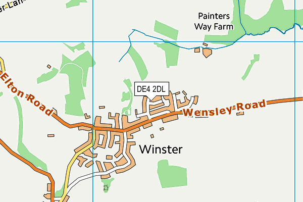 DE4 2DL map - OS VectorMap District (Ordnance Survey)