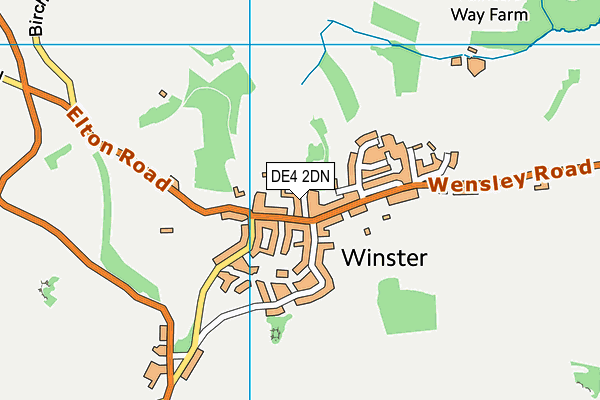 DE4 2DN map - OS VectorMap District (Ordnance Survey)