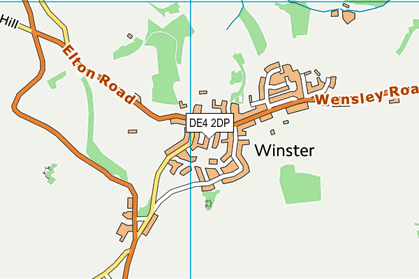 DE4 2DP map - OS VectorMap District (Ordnance Survey)