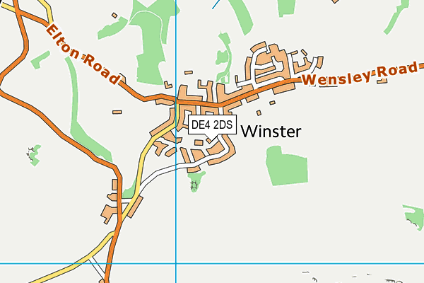 DE4 2DS map - OS VectorMap District (Ordnance Survey)