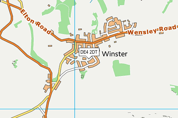 DE4 2DT map - OS VectorMap District (Ordnance Survey)