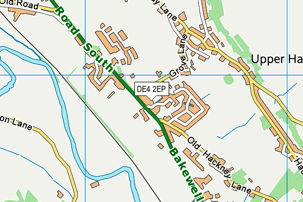 DE4 2EP map - OS VectorMap District (Ordnance Survey)
