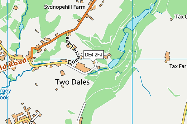 DE4 2FJ map - OS VectorMap District (Ordnance Survey)
