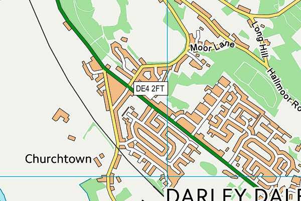 DE4 2FT map - OS VectorMap District (Ordnance Survey)