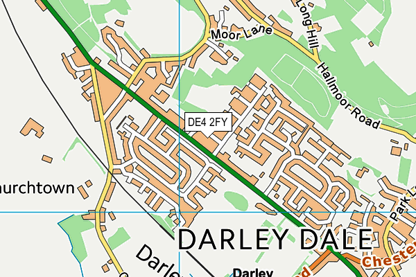 DE4 2FY map - OS VectorMap District (Ordnance Survey)