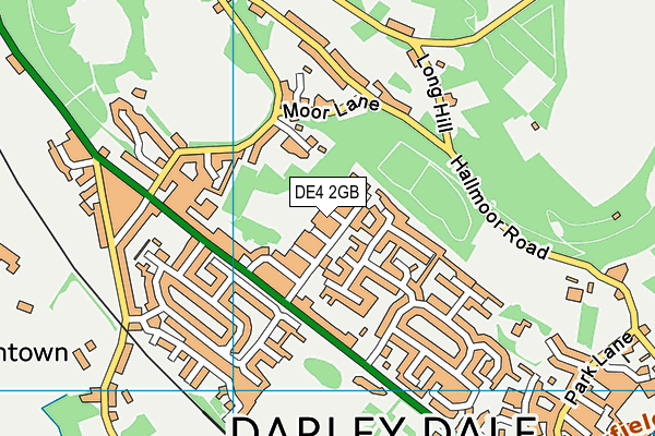 DE4 2GB map - OS VectorMap District (Ordnance Survey)